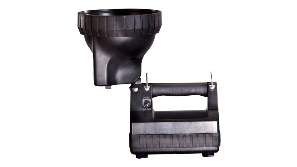 Streamlight H.I.D. LiteBox Searchlight - Rechargeable High Intensity Discharge Flashlight, Lamp Only, WITHOUT CHARGER, Black, 45620