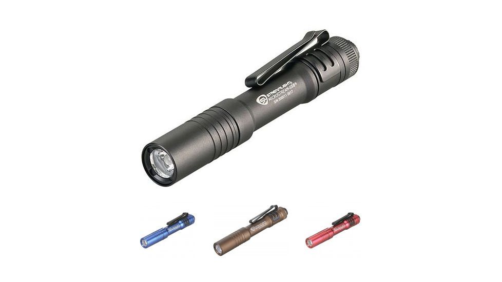 Streamlight MicroStream Ultra-Compact USB Rechargeable Personal Light, 250/50 Lumens, Box, Black, Blue, Coyote, Red