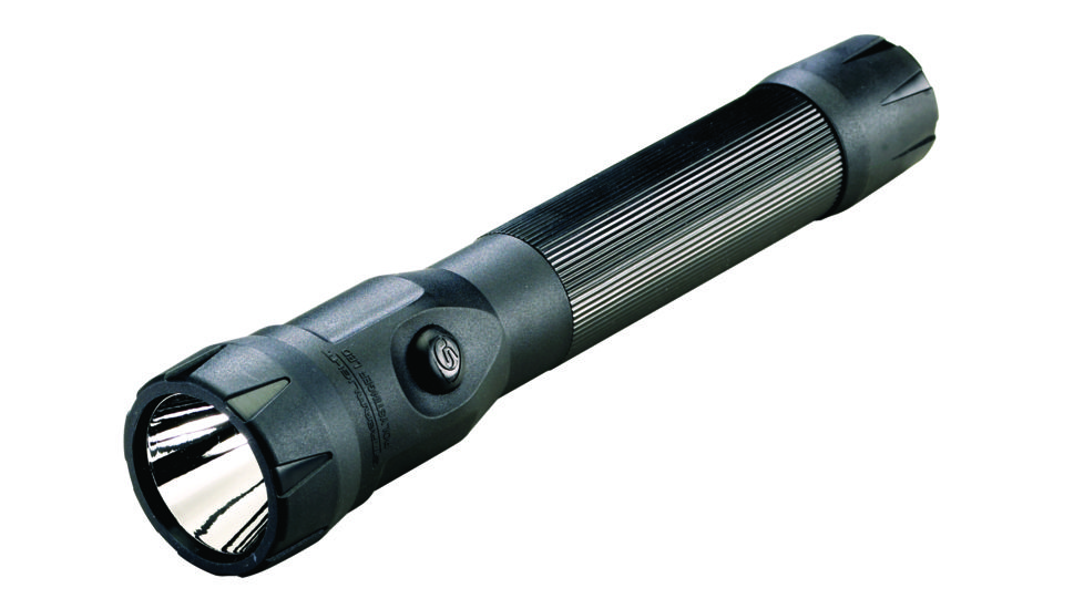 Streamlight Polystinger Ds Led Flashlight, Rechargeable, Dual Switch, 485 Lumen, 100V Ac Charge Cord, 12V Dc, 2 Holders, Smart Charge, Black, 76818