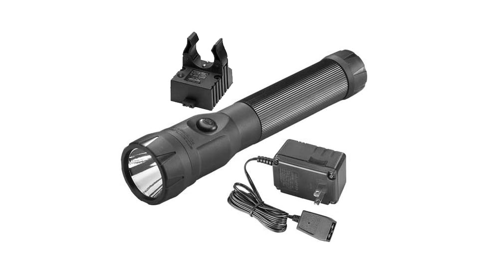 Streamlight PolyStinger LED Flashlight, 120V AC Fast PiggyBack Charger - Black