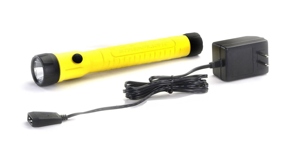 Streamlight PolyStinger LED HAZ-LO Flashlight, 120V AC/12V DC Fast Charge Cord, Yellow 76422