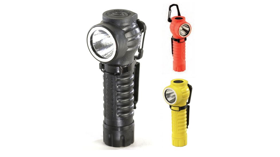 Streamlight PolyTac 90 Hand-Held Tactical LED Flashlight, Black, Orange, Yellow