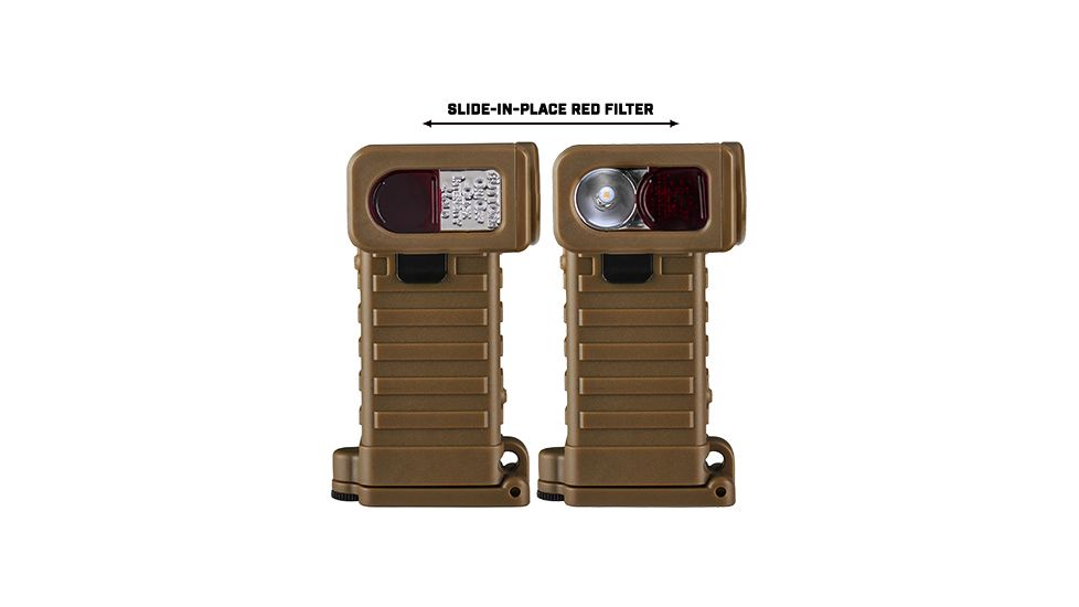 Streamlight Sidewinder Boot 2 x AA LED Military Flashlight, 7 - 55 Lumens, Coyote, 14975