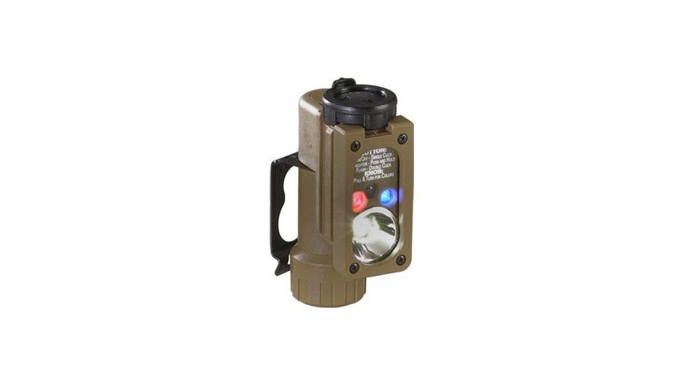 Streamlight Sidewinder Compact Tactical Flashlight, Coyote Tan - White, Red, Blue, IR LEDs - Coyote Tan 14104