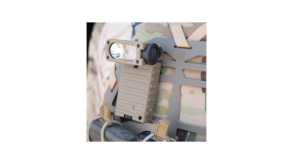 Streamlight Sidewinder LED Hands Free Flashlight, Military Model, White, Red, Blue, IR LEDs, Clam, Coyote, 14072