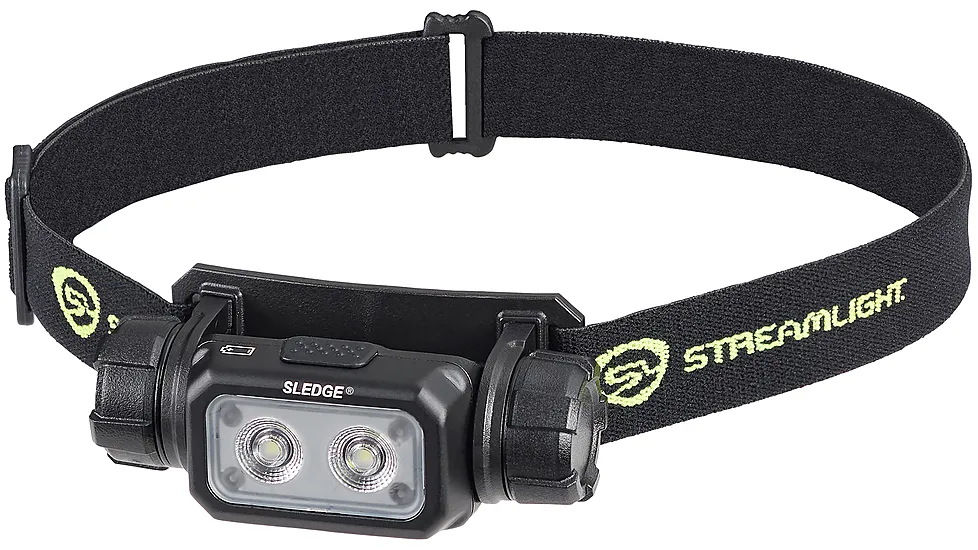 Streamlight Sledge Lithium Ion Battery/CR123A 600 Lumens LED Headlamp