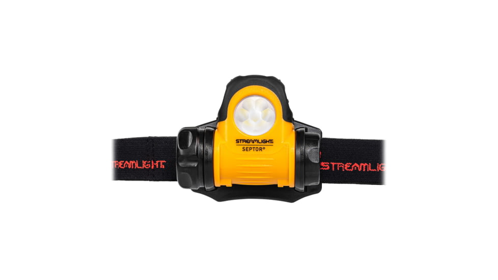 Streamlight Septor AAA 25-200 Lumens LED Headlamp, Yellow, 61052