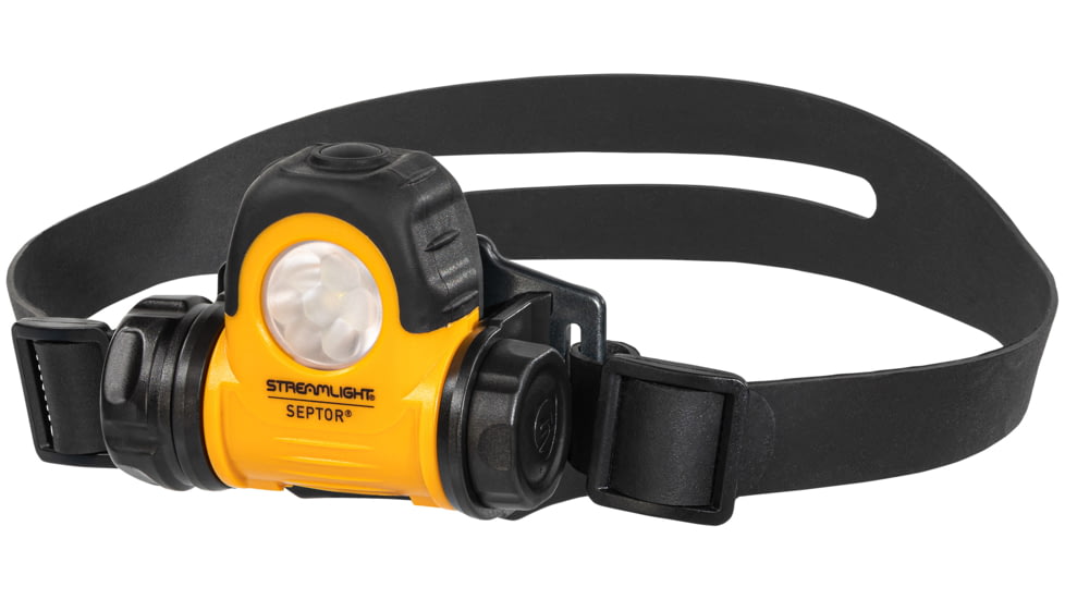 Streamlight Septor AAA 25-200 Lumens LED Headlamp, Yellow, 61052