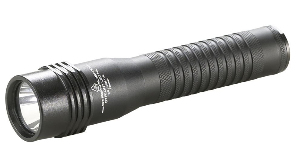 Streamlight Strion Hl Flashlight, Grip, 120V Ac Charge Cord, 12V Dc, 2 Holders, Black, 74510