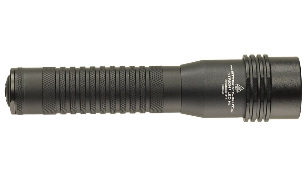 Streamlight Strion Hl Flashlight, Grip, 120V Ac Charge Cord, 12V Dc, 2 Holders, Black, 74510