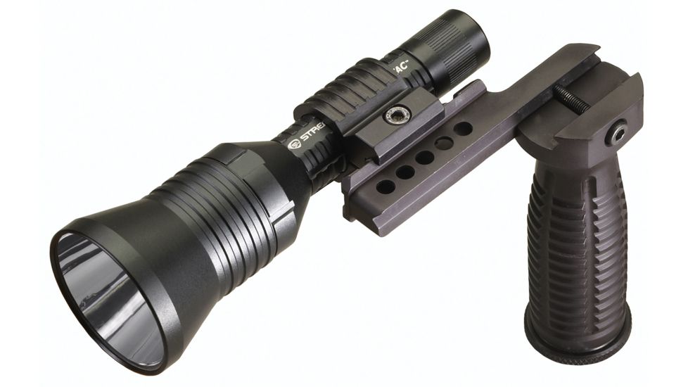 Streamlight Super Tac C4 LED 135 Lumen Flashlight, Black w/ Vertical Grip &amp; Low Profile Mount, Box 88706