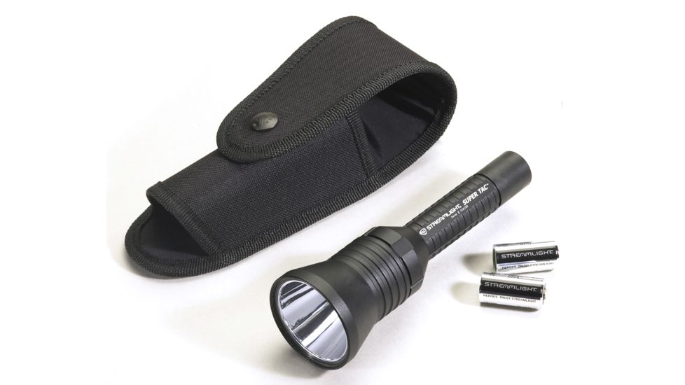 Streamlight Super Tac C4 LED 135 Lumen Flashlight, Black w/ Holster &amp; 2 Lithium Batteries, Box 88700