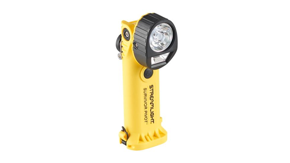 Streamlight Survivor Pivot USB LED Flashlight with Magnet, 120/DC, 325 Lumens, Yellow, 91831
