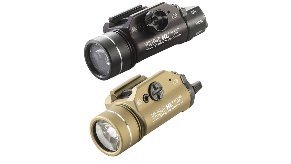 Streamlight TLR-1 HL Flashlight Long Gun Kit w/ 800 Lumens, Black, Flat Dark Earth