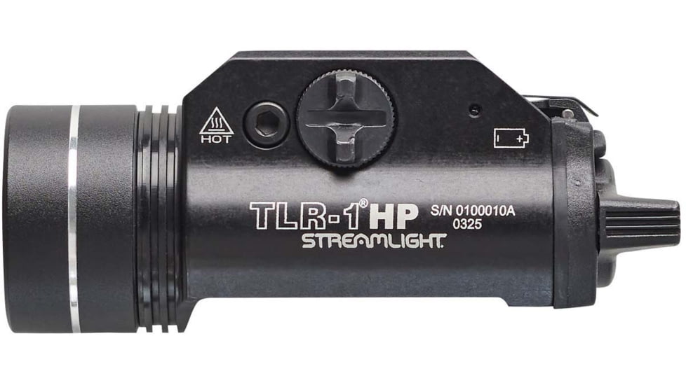 Streamlight TLR-1 HP 1000 Lumens High-Candela Rail-Mounted Strobing LED Tactical Light, CR123A, Black, 59150