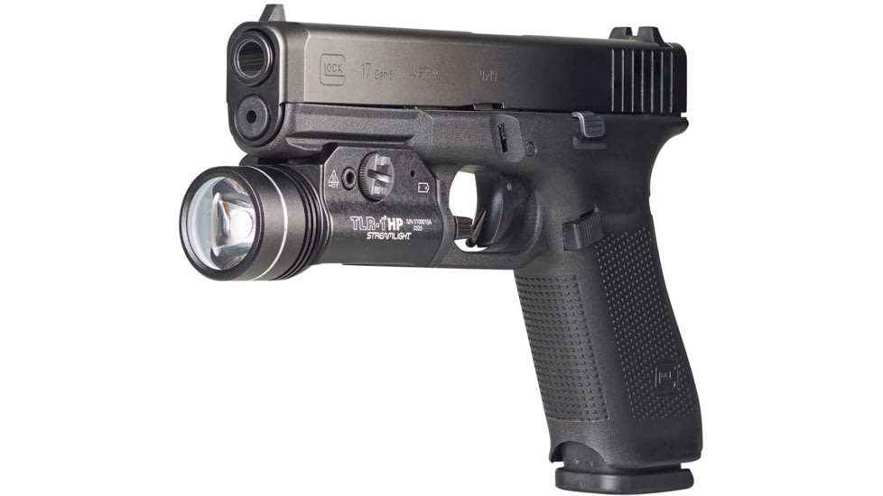Streamlight TLR-1 HP 1000 Lumens High-Candela Rail-Mounted Strobing LED Tactical Light, CR123A, Black, 59150