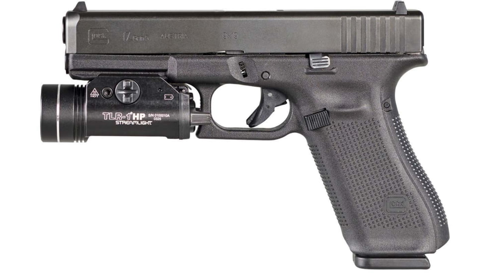 Streamlight TLR-1 HP 1000 Lumens High-Candela Rail-Mounted Strobing LED Tactical Light, CR123A, Black, 59150