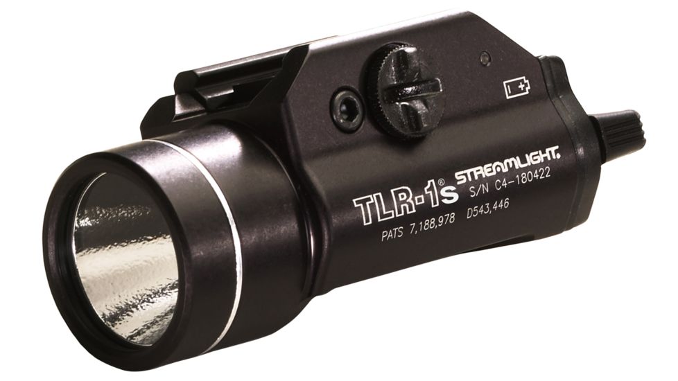 Streamlight TLR-1S With Strobe, CR123A Lithium, 300 Lumens, Black, 69211