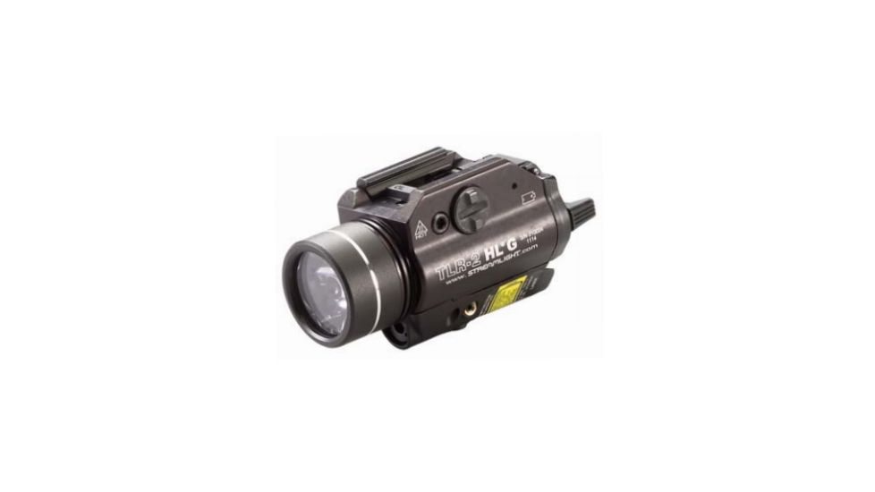 Streamlight TLR-2 HL G Rail Mounted Flashlight with Green Laser - 1000 Lumens, Black 69265