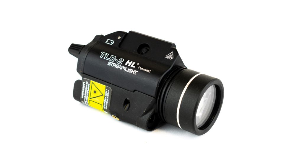 Streamlight TLR-2 HL High LumensWeapon Flashlight , CR123A, Red, 1000 Lumens, Black, 69261
