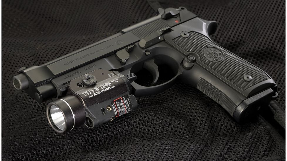 Streamlight TLR-2 IRW Visible White LED and Class I IR Laser w/ Rail Locating Keys For Glock, CR123A, White, 300 Lumens, Black, 69165