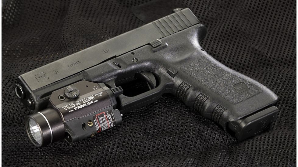 Streamlight TLR-2 IRW Visible White LED and Class I IR Laser w/ Rail Locating Keys For Glock, CR123A, White, 300 Lumens, Black, 69165