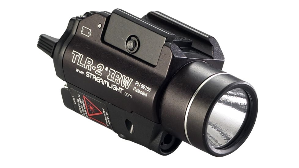 Streamlight TLR-2 IRW Visible White LED and Class I IR Laser w/ Rail Locating Keys For Glock, CR123A, White, 300 Lumens, Black, 69165
