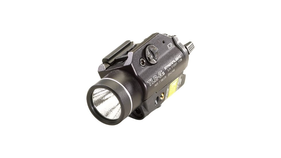 Streamlight TLR-2 S CR123A 300 Lumens LED Tactical Weapon Flashlight w/ Laser Sight, Strobe Function, Black, 69230