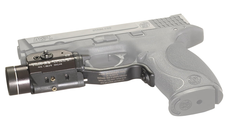 Streamlight TLR-2 S CR123A 300 Lumens LED Tactical Weapon Flashlight w/ Laser Sight, Strobe Function, Black, 69230