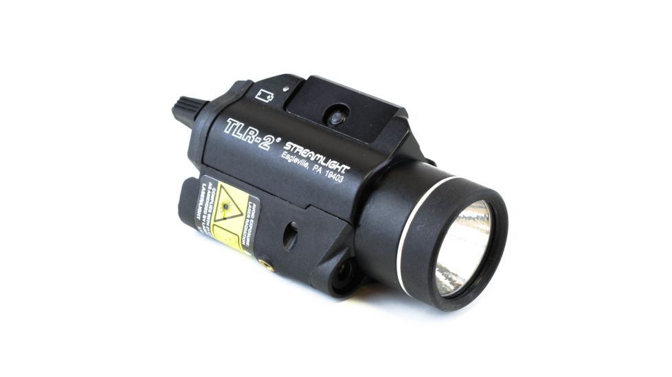 Streamlight TLR-2 Tactical Weapon Flashlight w/ Laser Sight, CR123, Laser Sight , No Strobe, 300 Lumens, Black, 69120