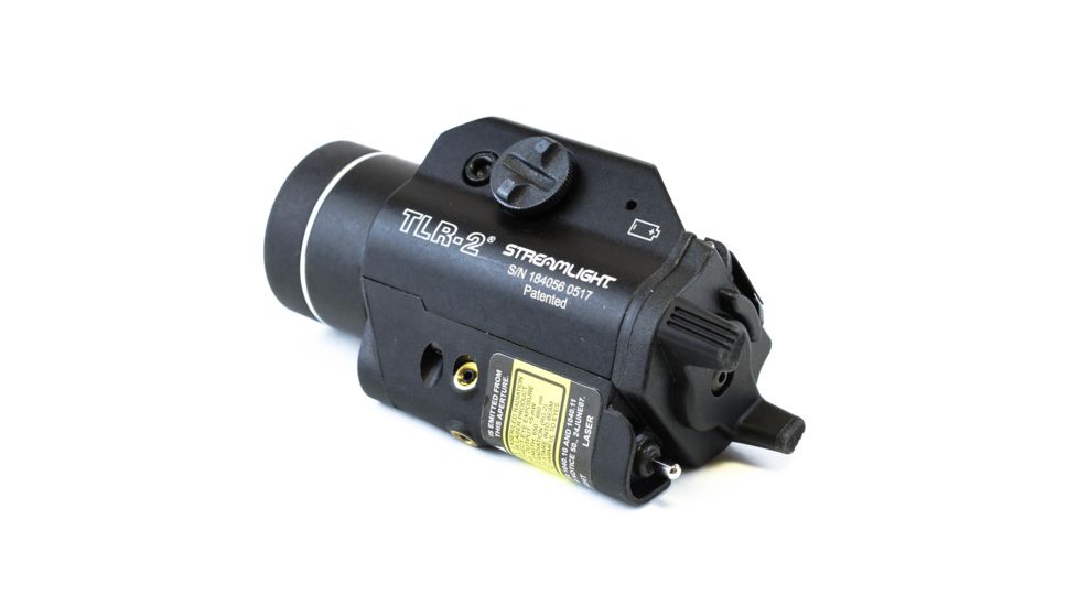 Streamlight TLR-2 Tactical Weapon Flashlight w/ Laser Sight, CR123, Laser Sight , No Strobe, 300 Lumens, Black, 69120