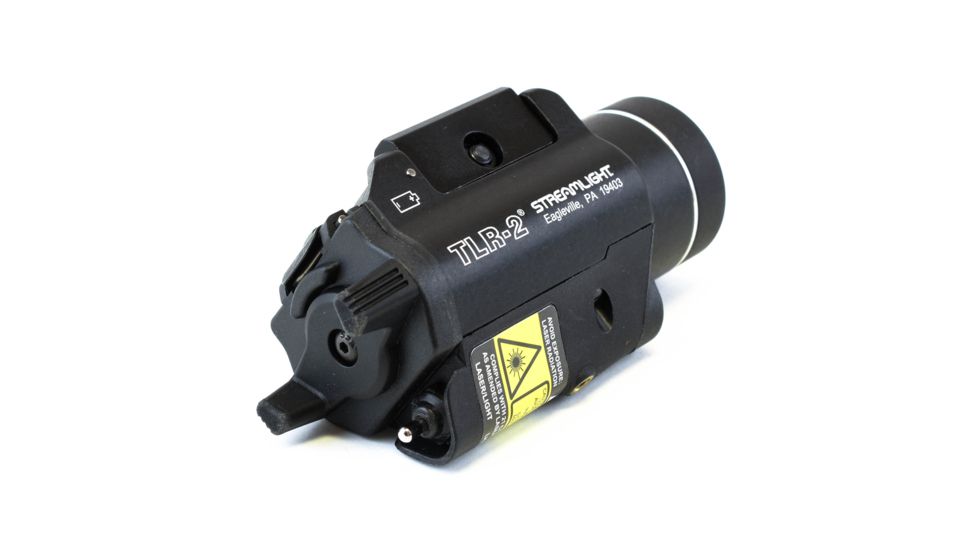 Streamlight TLR-2 Tactical Weapon Flashlight w/ Laser Sight, CR123, Laser Sight , No Strobe, 300 Lumens, Black, 69120