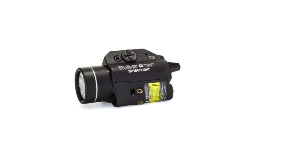 Streamlight TLR-2G LED Rail-Mounted Tactical Light, CR123A, Green/White, 300 Lumens, Black, 69250