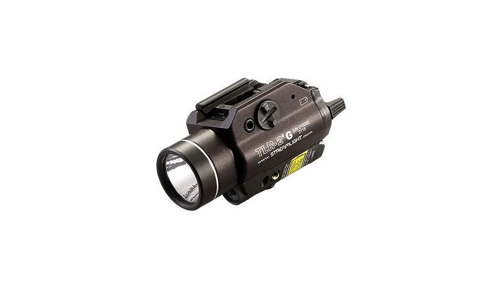 Streamlight TLR-2G LED Rail-Mounted Tactical Light, CR123A, Green/White, 300 Lumens, Black, 69250