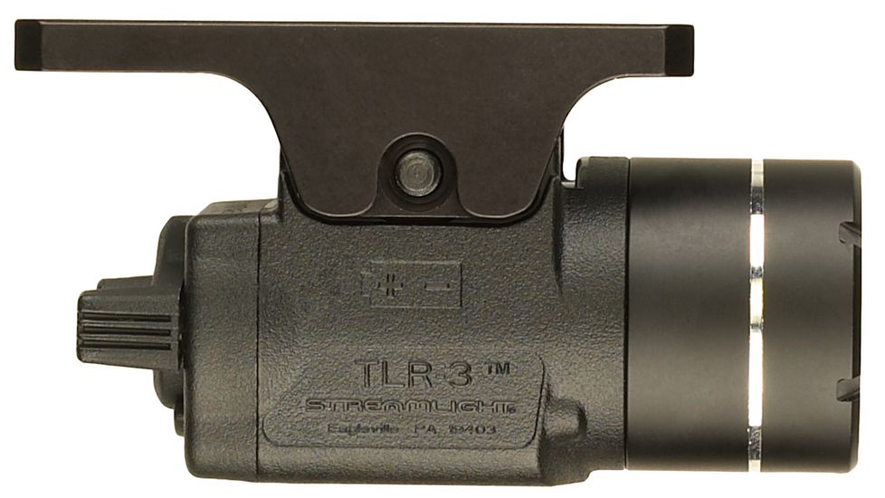 Streamlight TLR-3 Compact Rail Mounted Tactical Light, CR2, Full Size USP Pistol Only, White, 125 Lumens, Black, 69222