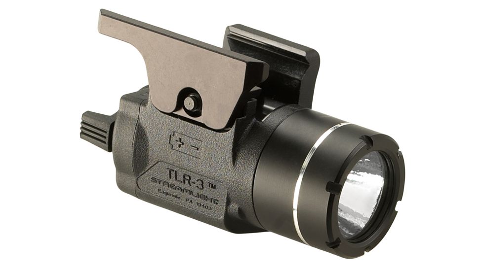 Streamlight TLR-3 Compact Rail Mounted Tactical Light, CR2, USP Compact Only, White, 125 Lumens, Black, 69221