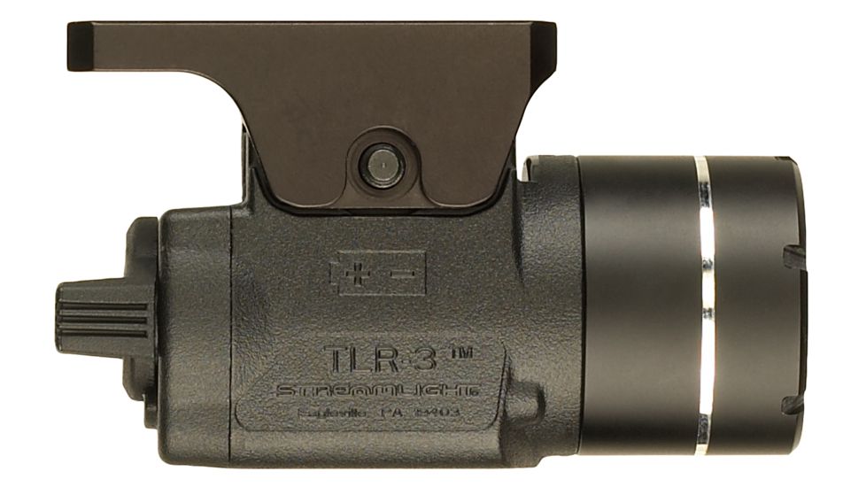 Streamlight TLR-3 Compact Rail Mounted Tactical Light, CR2, USP Compact Only, White, 125 Lumens, Black, 69221