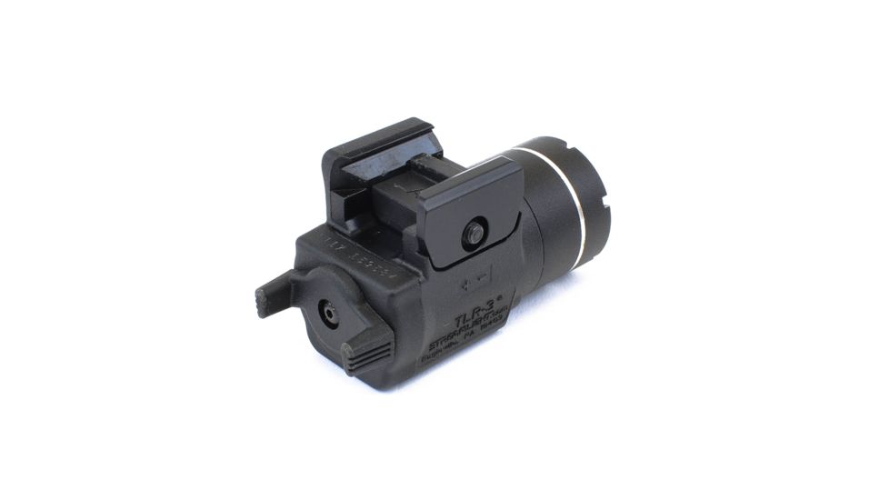 Streamlight TLR-3 Compact Rail Mounted Tactical Light, CR2, Springfield/ Glock, White, 125 Lumens, Black, 69220