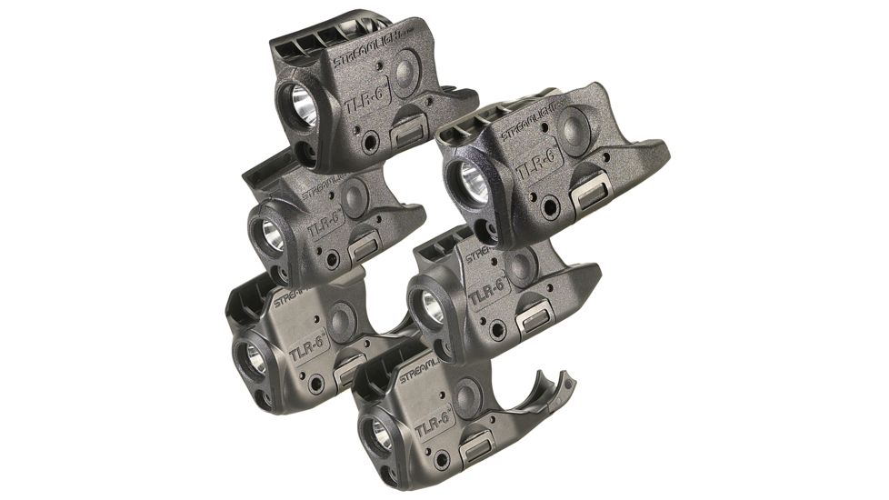 Streamlight TLR-6 LED Weapon Lights, Combo Pack, CR1/3N, White, 100 Lumens, Black, 69277