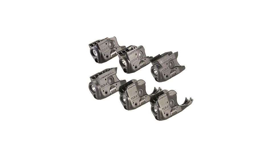 Streamlight TLR-6 LED Weapon Lights, Combo Pack, CR1/3N, White, 100 Lumens, Black, 69277