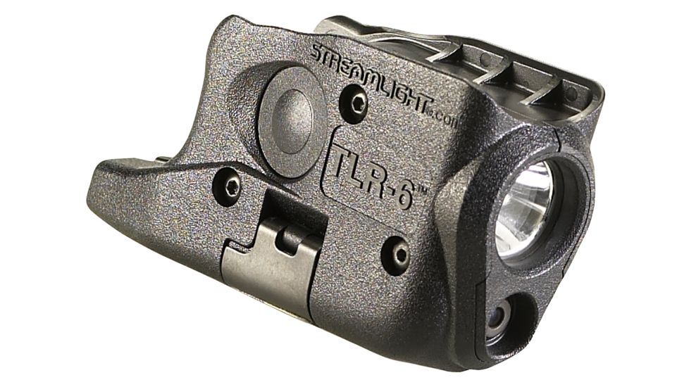 Streamlight TLR-6 Gun Mounted Tactial LED Light, CR1/3N, Glock 26, Glock 27, Glock 33, Red, 100 Lumens, Black, 69272