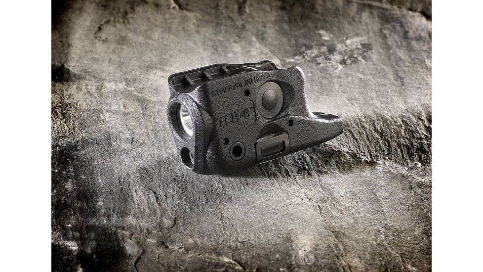 Streamlight TLR-6 Gun Mounted Tactial LED Light, CR1/3N, Glock 26, Glock 27, Glock 33, Red, 100 Lumens, Black, 69272