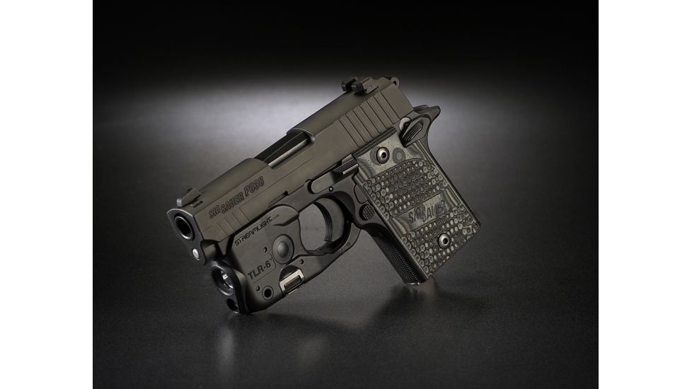 Streamlight TLR-6 Gun Mounted Tactial LED Light, CR1/3N,Sig P238/938, 100 Lumens, Black, 69275