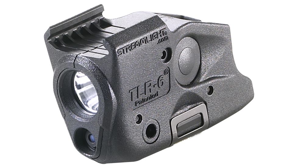 Streamlight TLR-6 Rail GLOCK 19 Weapon Light w/ White LED/Red Laser, Black, 69290