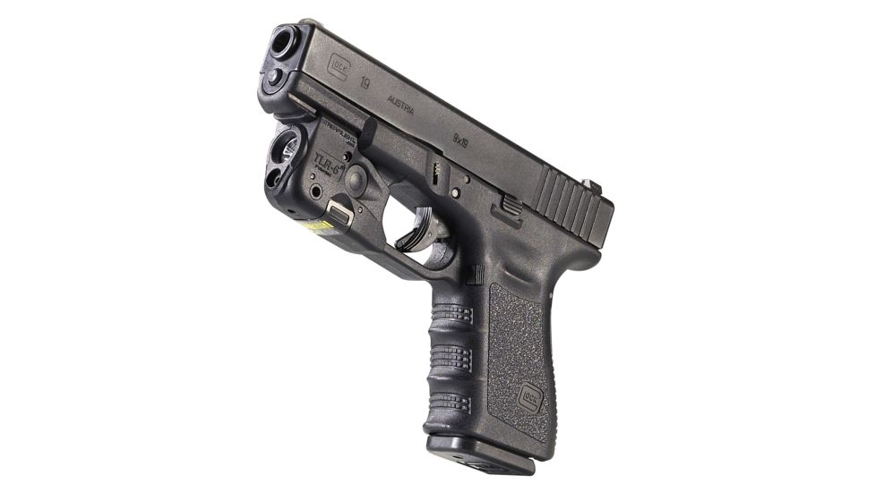 Streamlight TLR-6 Rail GLOCK 19 Weapon Light w/ White LED/Red Laser, Black, 69290