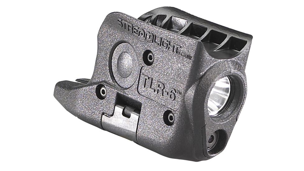 Streamlight TLR-6 Subcompact Gun-Mounted Tactical Light w/Red Laser, Glock 42/43, Black, 69270