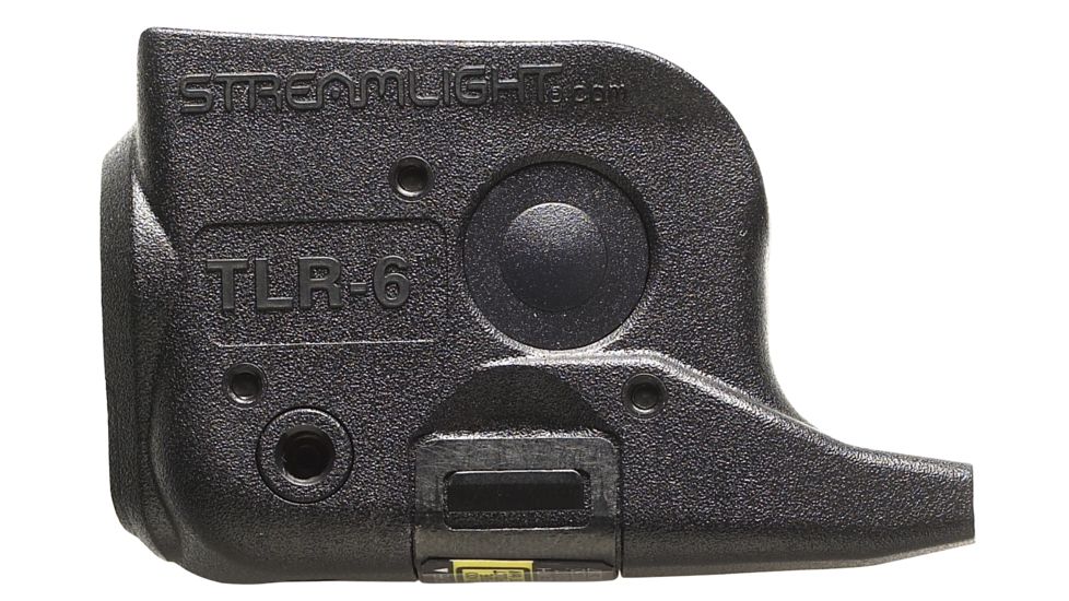 Streamlight TLR-6 Subcompact Gun-Mounted Tactical Light w/Red Laser, Glock 42/43, Black, 69270