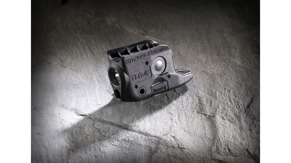 Streamlight TLR-6 Subcompact Gun-Mounted Tactical Light w/Red Laser, Glock 42/43, Black, 69270