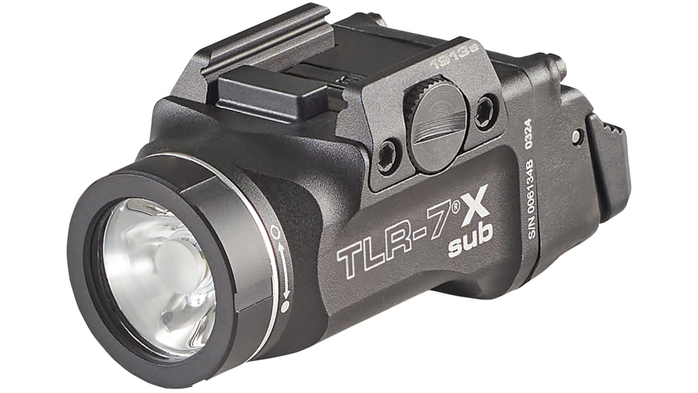 Streamlight TLR-7 X sub USB 500 Lumens LED Weapon Light, CR123A, Black, 1913 Short, 69407