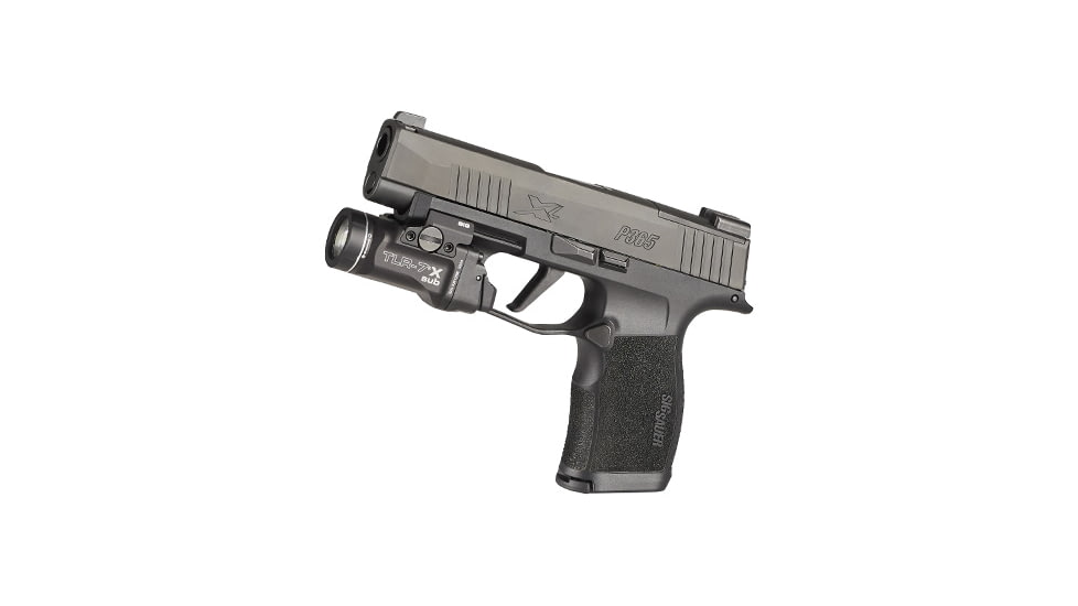 Streamlight TLR-7 X sub USB 500 Lumens LED Weapon Light, CR123A, Black, Sig Sauer P365/XL Closed Rail Systems, 69406